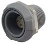 SOCKET, PANEL MOUNT, GREY, 4WAY PKG.M0.4GL.LG