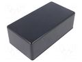 Enclosure: multipurpose; X: 80mm; Y: 150mm; Z: 50mm; 1591; ABS; black HAMMOND HM-1591DBK