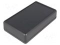 Enclosure: with panel; with flap on baterries; 1593; X: 66.5mm HAMMOND HM-1593QBK