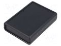 Enclosure: with panel; with flap on baterries; 1593; X: 66.5mm HAMMOND HM-1593SBK