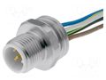 Connector: M12; socket; PIN: 5; male; cables; Thread: M16x1,5; 0.5m LUMBERG AUTOMATION PRSFM5/0.5M