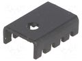 Heatsink: moulded; U; TO220; black; L: 19.05mm; W: 13.21mm; H: 6.35mm STONECOLD HS-S01
