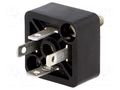 Connector: valve connector; socket; form C; 9.4mm; male; PIN: 4; 6A HIRSCHMANN GSSA300