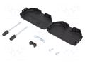 Enclosure for connectors: D-Sub; D-Sub 37pin,D-Sub HD 62pin ENCITECH DPPK37-BK-K