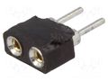 Connector: pin strips; socket; female; PIN: 2; straight; THT; 2.54mm CONNFLY DS1002-01-2X01V13