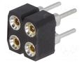 Connector: pin strips; socket; female; PIN: 4; straight; THT; 2.54mm CONNFLY DS1002-01-2X02V13