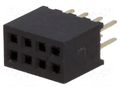 Connector: pin strips; socket; female; PIN: 8; straight; 1A; THT CONNFLY DS1065-03-2X4S8BV