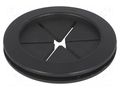 Grommet; with bulkhead; Ømount.hole: 25.4mm; Øhole: 22.4mm; rubber FIX&FASTEN FIX-DGB-25