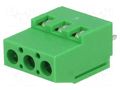 PCB terminal block; angled 90°; 5mm; ways: 3; on PCBs; 0.5÷4mm2 PTR MESSTECHNIK TB-5.0-P-3P-19