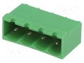 Connector: pluggable terminal block; socket; male; 12A; 250V; THT TE Connectivity TBG-5-PW-4P