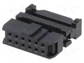 Connector: IDC; plug; female; PIN: 12; with cable clamp; IDC; 1.27mm AMPHENOL COMMUNICATIONS SOLUTIONS T812-1-12