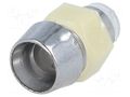 LED holder; 5mm; chromium; ABS; concave; L2: 10mm HEBEI RTP-50HB-CHROM