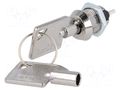 Switch: key switch; Stabl.pos: 2; Switch.method: OFF-ON; Key: round HIGHLY ELECTRIC S-102-2