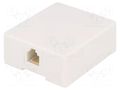 Connector: RJ12; socket; 6p6c; H: 57mm; W: 50mm; D: 21mm NINIGI RJ12GN