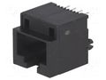 Connector: RJ45; socket; PIN: 8; with step; gold-plated; 8p8c; THT NINIGI RJ45PU