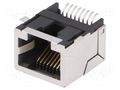 Connector: RJ45; socket; PIN: 8; shielded; gold-plated; 8p8c; SMT AMPHENOL COMMUNICATIONS SOLUTIONS RJLSE-41181-01