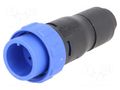 Connector: circular; plug; male; PIN: 8; 125V; w/o contacts; IP68 BULGIN PX0410/08P/6065