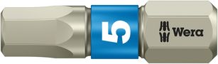 3840/1 TS bits, stainless, 5.0x25, Wera 05071075001