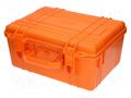 Case; tool case; orange; ABS; 420x300x190mm; IP67 NEWBRAND NB-45-7