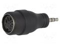 Adapter; DIN 5pin socket,Jack 3.5mm plug; 180°,stereo; PIN: 5 NINIGI JC35W-DIN5G