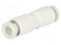 Push-in fitting; straight,inline splice; -1÷10bar; -5÷60°C SMC KQ2H04-00A