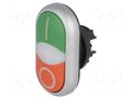 Switch: double; 22mm; Stabl.pos: 1; green/red; M22-FLED,M22-LED EATON ELECTRIC M22-DDLGRX1/XO