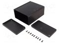 Enclosure: with panel; 1455; X: 103mm; Y: 120mm; Z: 53mm; aluminium HAMMOND HM-1455N1202BK