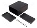 Enclosure: with panel; 1455; X: 103mm; Y: 120mm; Z: 53mm; aluminium HAMMOND HM-1455N1202BK