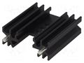Heatsink: extruded; H; TO220; black; L: 38mm; W: 34.5mm; H: 12.5mm STONECOLD HS-135A-38