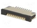 Connector: FFC/FPC; SMT; 50V; 0.5A; PIN: 9; 1mm; horizontal; 30mΩ JOINT TECH F1003WR-S-09PT