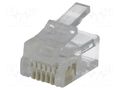 Connector: RJ12; plug; PIN: 6; Contacts: phosphor bronze; UL94V-2 ECE EMP661AR200