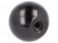 Ball knob; Ø: 50mm; Int.thread: M12; 21mm ELESA+GANTER DIN319-KU-50-M12-C