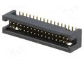 Connector: IDC; socket; male; PIN: 34; straight; SMT; 1.27mm CONNFLY DS1031-14-34S8B