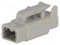 Connector: wire-wire; plug; female; DTM; PIN: 2; IP68; for cable DEUTSCH DTM06-2S
