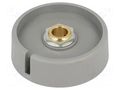 Knob; with pointer; polyamide; Øshaft: 8mm; Ø50x16mm; grey OKW A3050088