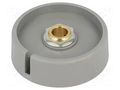 Knob; with pointer; polyamide; Øshaft: 8mm; Ø50x16mm; grey OKW A3050088