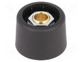 Knob; without pointer; polyamide; Øshaft: 6mm; Ø23x16mm; black OKW A3123069