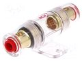Fuse holder; gold-plated; Input wire CS, max: 20mm2 ACV AGU3801-01G
