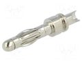 Connector: 4mm banana; plug; non-insulated; Max.wire diam: 2.5mm AXIOMET BSP-NS4K