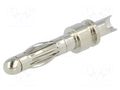 Connector: 4mm banana; plug; non-insulated; Max.wire diam: 2.5mm AXIOMET BSP-NS4K