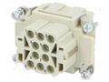 Connector: HDC; contact insert; female; 16A; 500V; Han® EE; PIN: 10 HARTING 09320103101