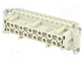 Connector: HDC; contact insert; female; 16A; 500V; Han E®; PIN: 24 HARTING 09330242711