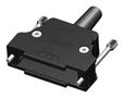 D SUB BACKSHELL, HOOD, 180DEG, SIZE DB 173111-0497
