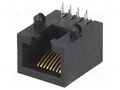 Connector: RJ45; socket; PIN: 8; 8p8c; Locking: bottom latch; THT ATTEND 210B-88CB0-R