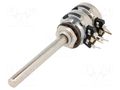 Potentiometer: shaft; single turn; 5kΩ; 200mW; THT; 6mm; metal PIHER 6MSI-5K