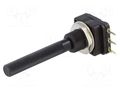 Potentiometer: shaft; single turn; 220Ω; 200mW; THT; 6mm; plastic PIHER 6PMI-220R