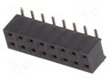 Connector: pin strips; socket; female; PIN: 16; vertical; SMT; 2mm NINIGI ZL266-16DG