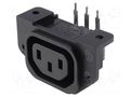 Connector: AC supply; socket; female; 10A; 250VAC; C13 (F); THT BULGIN PX0675/PC