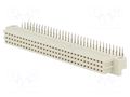 Connector: DIN 41612; plug; female; PIN: 96; angled 90°; THT; a+b+c NINIGI ZDIN-CF-96K