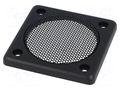 Loudspeaker grille; 73x73x7mm; ABS VISATON VS-FR-2312